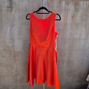 Dessy Collection Style 2852 Color Tangerine Tango *read Description*